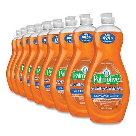 Palmolive Ultra Antibacterial Dishwashing Liquid, 20 Oz Bottle, PK9 US04232A